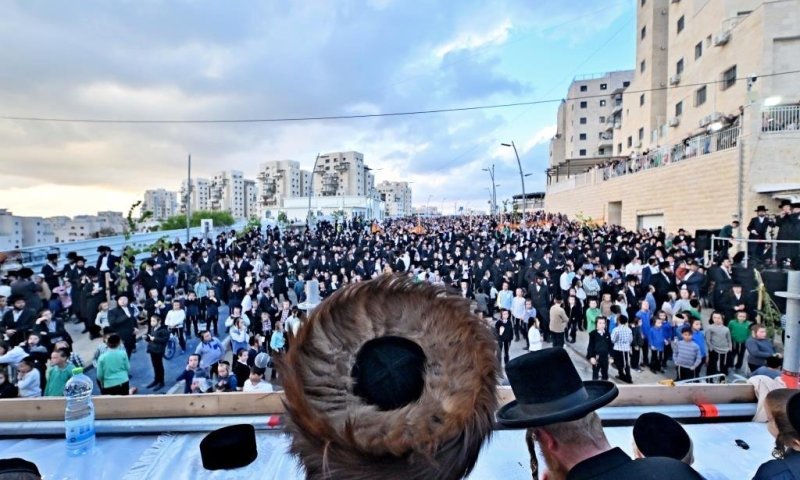 רמה ד' בבית שמש נחסמה לתנועה בשעת רעוא דרעוין של ל"ג בעומר
