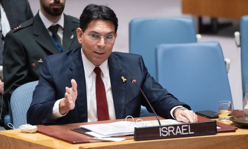 צעקות באולם לאחר ניסיון כושל לעצור את נאום שגריר ישראל