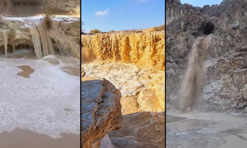עוצמת הטבע בדרום: נחל צין, מזין וחתירה שוצפים לאחר הגשמים