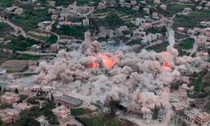 צפו: הלוחמים השמידו כ-70 תשתיות של חיזבאללה בתוך דקה אחת בלבד