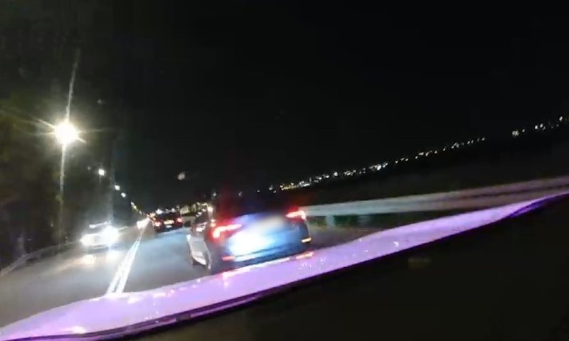 "לאן אתה טס?!" נהג נתפס במהירות הזויה של 214 קמ"ש על כביש 6 