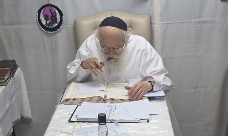 תיעוד מירח האיתנים במחיצת הגרב"ד אלישיב