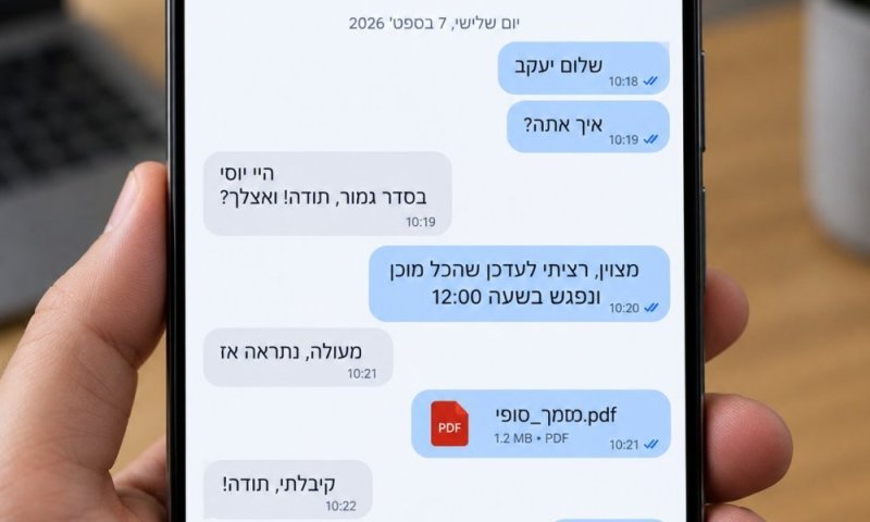 תקלה מביכה: הודעות ישנות מופיעות בשיחות הלא נכונות