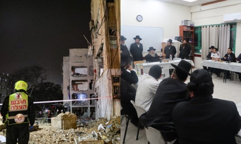 "חילצתי 4 ילדים מההריסות": המתנדבים מערד שחזרו - בהשתתפות בן האדמו"ר