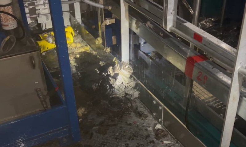 תיעוד: מל"ט רוסי פוגע בתחנת הכוח הגרעינית בצ'רנוביל