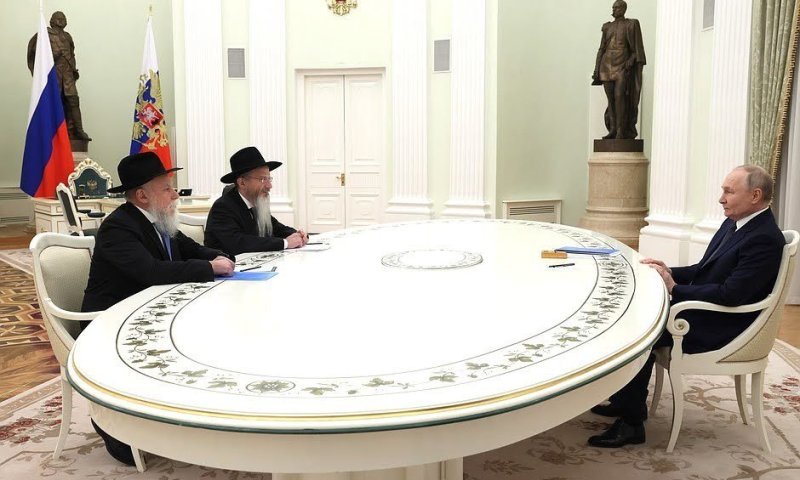 נשיא רוסיה לרב הראשי: אני רוצה להודות לך תרומתך לכלל האזרחים