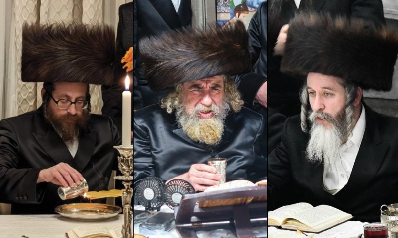 שבת היסטורית: 3 אדמו"רי בית רחמסטריווקא ערכו טיש משותף