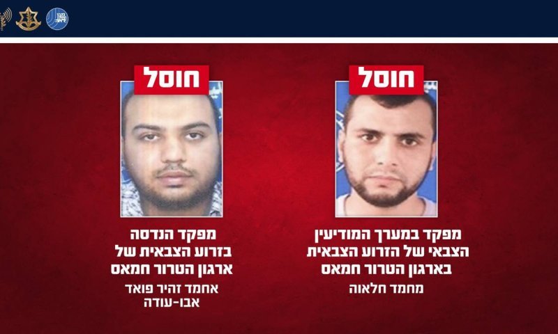 צה"ל ושב"כ חיסלו שני מפקדים בחמאס שקידמו פיגועים
