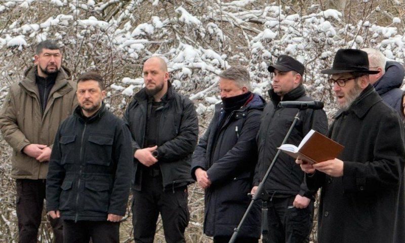 נשיא אוקראינה בגיא ההריגה: "חובה על העולם לזכור את ההבטחה"