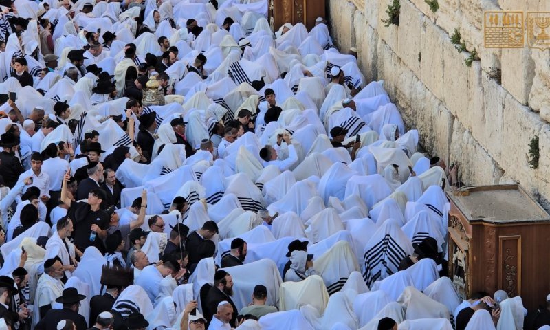 ברכה, תקווה ודמעות: רבבות במעמד ברכת הכהנים בכותל המערבי