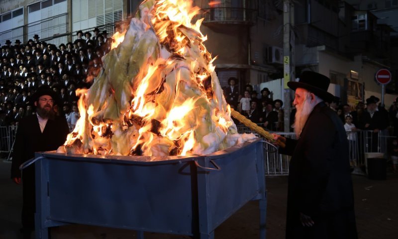 רחוב ברטנורא נחסם: ההדלקה הגדולה של מכנובקא בעלזא
