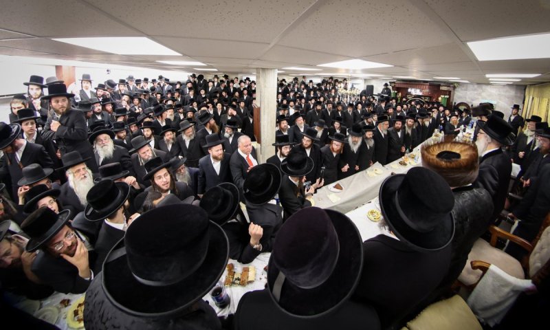 המונים חגגו בשמחת האירוסין בחצרות טרעבישאן - זוועהיל