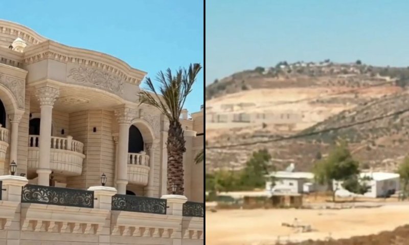 קרוואנים בצד היהודי ואחוזות ענק בצד הפלסטיני: הטירות הסודיות ביו"ש שמעולם לא ראיתם