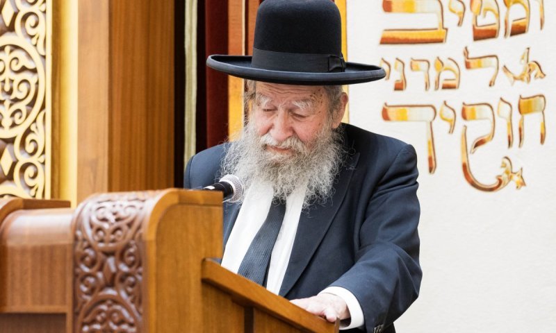 הגר"א פילץ בעצרת בישיבת 'וולפסון' לזכרו של ה'שמירת שבת כהלכתה'