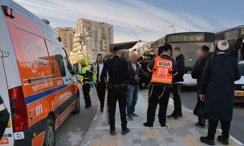 בבית שמש: ילד פונה במצב בינוני לאחר שנפגע מאוטובוס