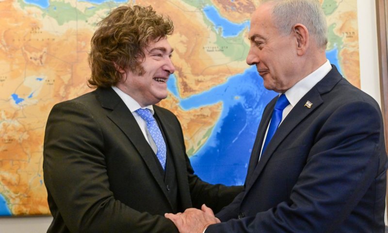 נתניהו נפגש עם נשיא ארגנטינה חאבייר מיליי - חתמו על שורת הסכמים