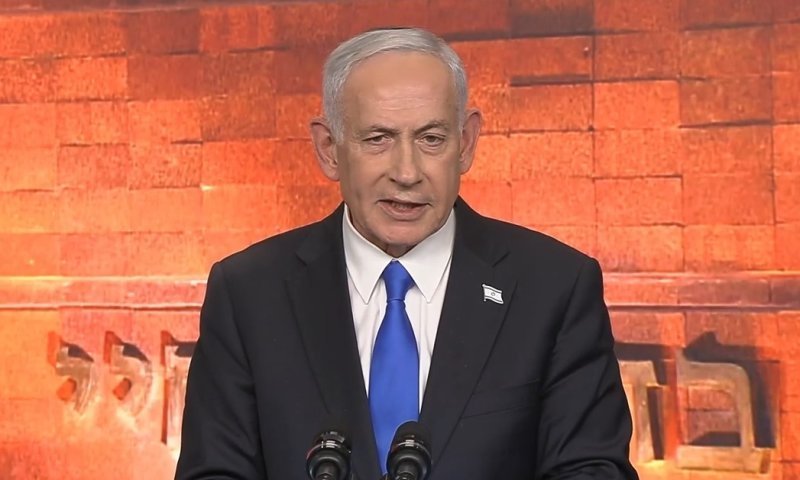 "ישראל מגינה על העולם, אירופה שכחה את הלקח": נתניהו בנאום ניצחון ביד ושם