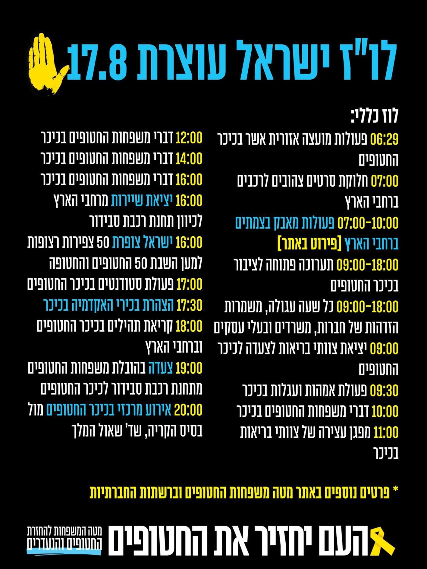 מטה משפחות החטופים