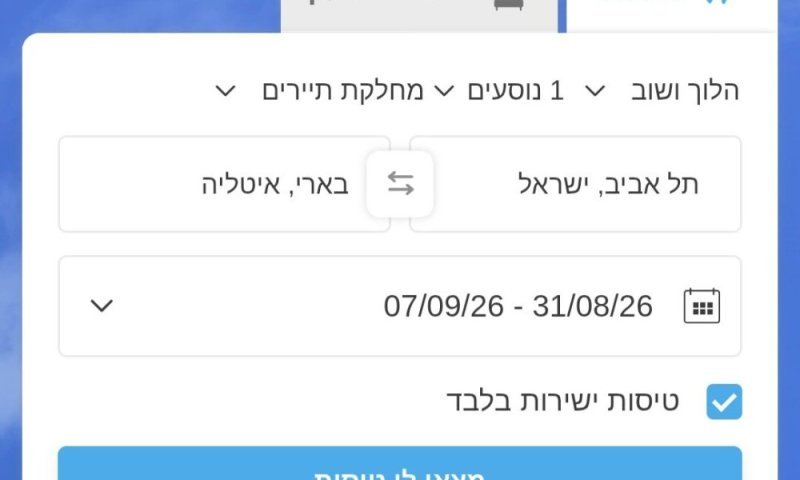 מחירי הטיסות אחרי החגים נחתכים: היעדים שבהם תחסכו עד 74%