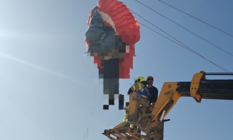 מבצע חילוץ מורכב: צנחן רחיפה פגע בכבלי חשמל ופונה במסוק לביה"ח
