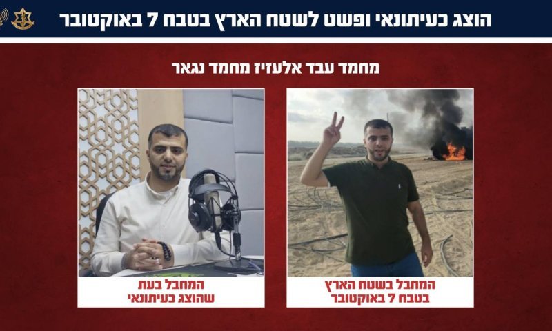 צה"ל חושף: עשרת "העיתונאים" שהוצגו כקורבנות ושימשו כמחבלים
