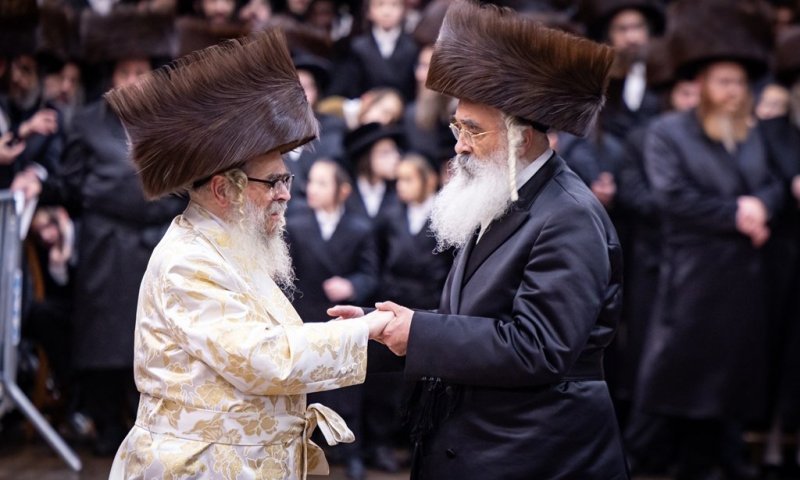 שמחה בסאטמר ובדושינסקיא: צפו בחתונה הגדולה בויליאמסבורג