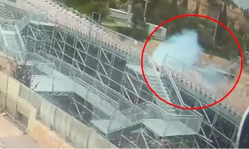 תיעוד: ראש קרב של טיל איראני נפל במרחק מאות מטרים מהר הבית והכותל המערבי