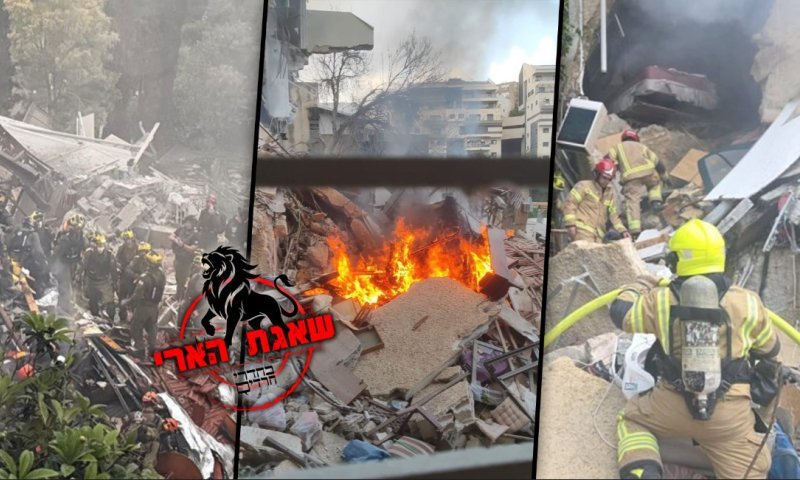 הפגיעה הישירה במבנה בחיפה: 2 לכודים חולצו ללא רוח חיים, הסריקות נמשכות