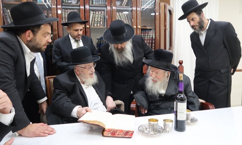 תיעוד מהקודש פנימה: ראש הישיבה הגרמ"צ ברגמן נועד עם האדמו"ר מגור