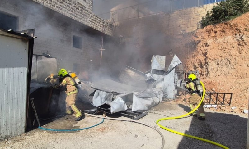 שריפה פרצה בתלמוד תורה בביתר עילית, המבנה קרס