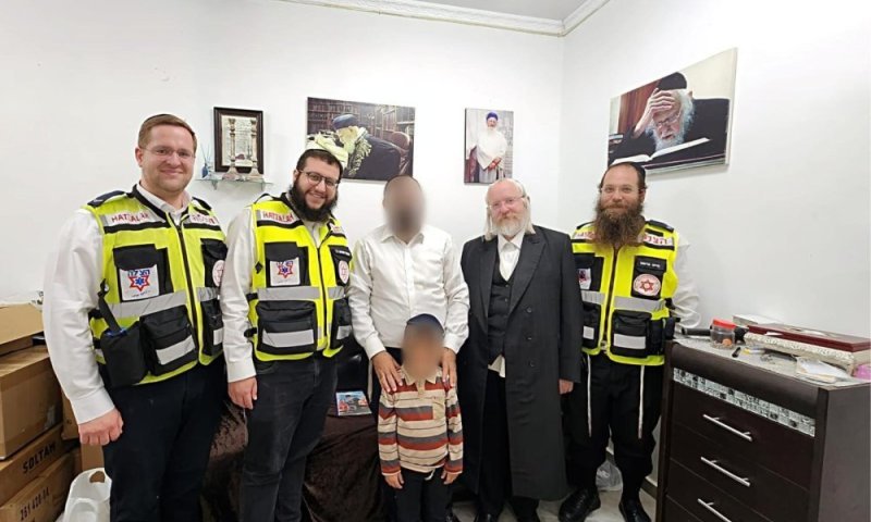 המתנדבים נאבקו על חייו של הילד - ופגשו אותו עומד על רגליו
