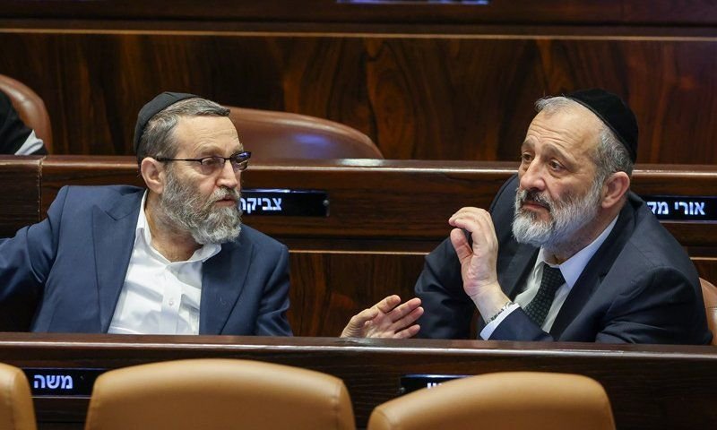דרעי וגפני לנתניהו: אם החוקים לא יקודמו מיידית, נתמוך בפיזור הכנסת