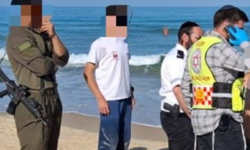 גבר כבן 60 במצב אנוש לאחר שנמשה מהמים בחוף פולג