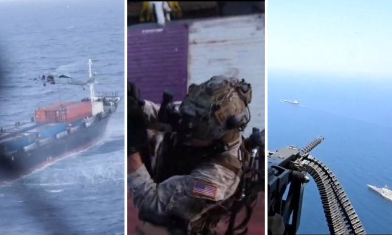 המצור הימי על איראן: תיעוד מיוחד של כוחות ארה"ב מלב ים