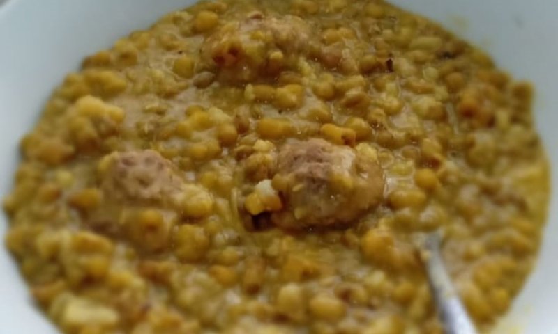 תבשיל מש חורפי עם קציצות בקר וכוס אורז אחת להסמכה