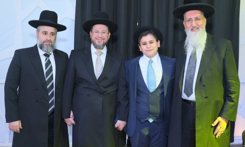 רבנים ואישי ציבור בחגיגת הבר מצווה לבן הגר"א דרעי