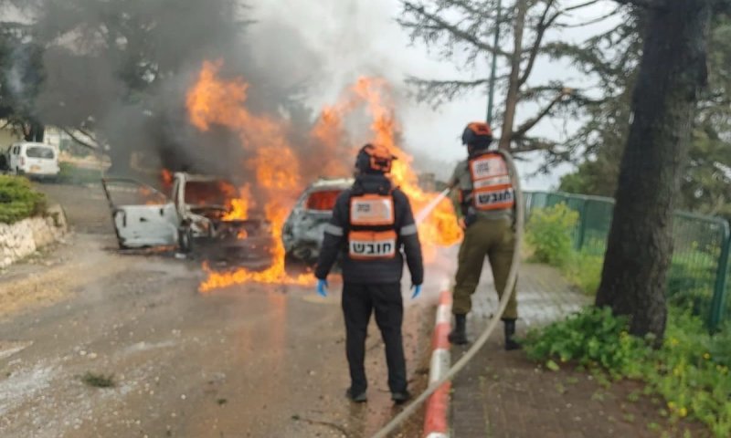 פגיעה ישירה במשגב עם: גבר נהרג ברכבו - שעלה באש