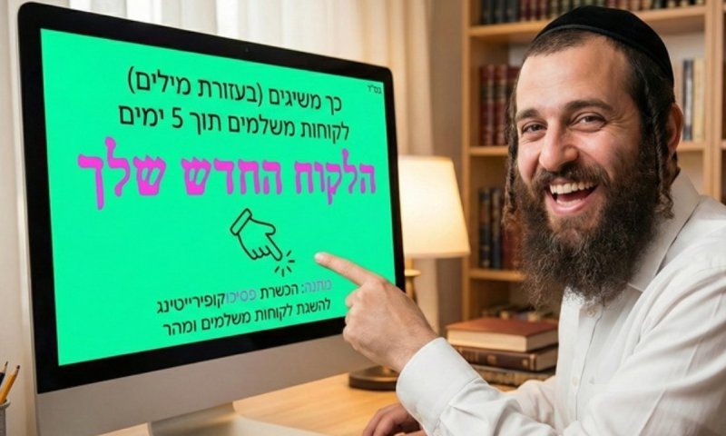 לקוחות משלמים תוך 5 ימים: תחרות שיווק מודרכת (לנשים ולגברים) כבר עזרה למאות עסקים למכור ולהרוויח, וההשתתפות חינם 