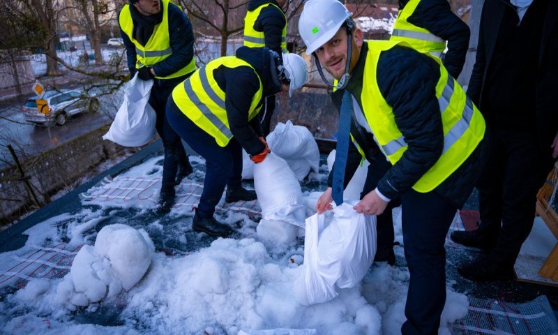 באמצעות השלג: נחנך מקווה מהודר אצל המגיד מקוזניץ בבפולין