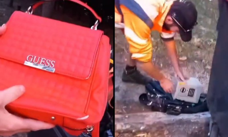 העבודה הכי שווה היום בצרפת: עובדי פינוי אשפה מוצאים פריטי יוקרה שנבזזו והושלכו לפחים 