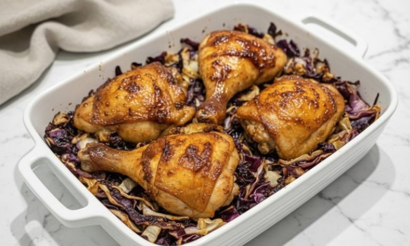 מתכון לעוף עם כרוב בתנור באפס מאמץ 