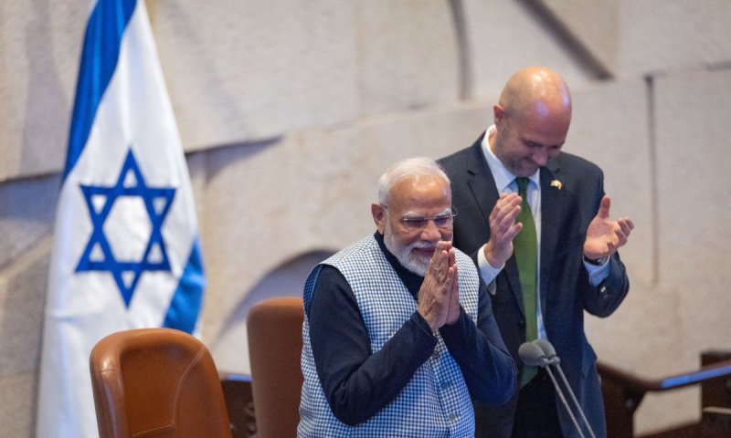 מודי בכנסת: תמיכה נחרצת בישראל בצל עימות פוליטי חריף