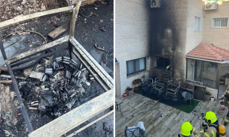 בגלל סוללה של אופניים: אישה נפצעה בשריפה בביתר