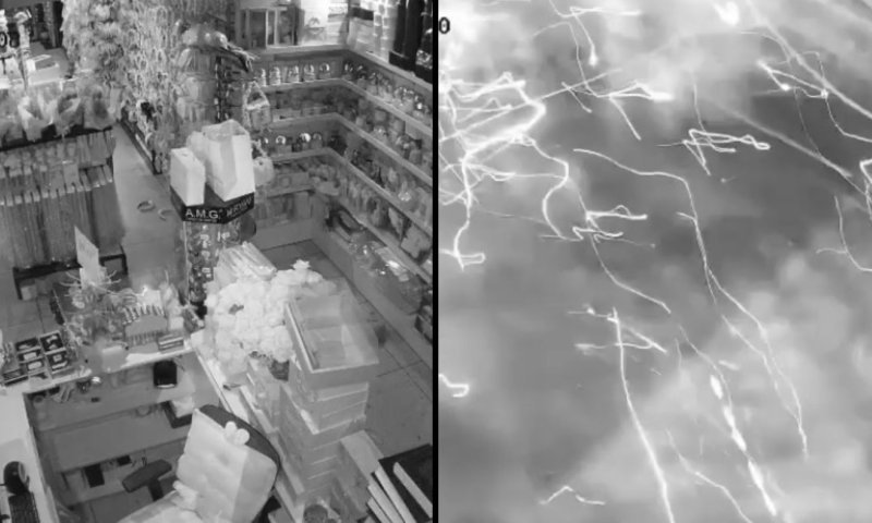 צפו: רגע התקיפה בדאחיה וההדף שמילא את המקום באבק