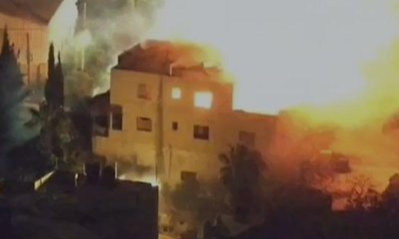 נסגר המעגל: נהרס בית המחבל שביצע את הפיגוע בו נרצח אהרון כהן הי"ד