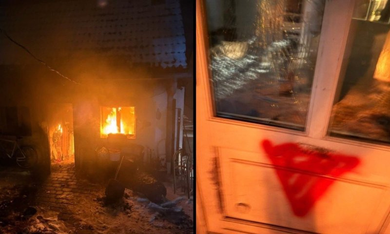 נציב האנטישמיות מזועזע: שותפיו השאירו סמל חמאס והציתו את ביתו