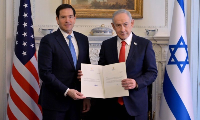 נתניהו נפגש עם מזכיר המדינה וחתם על הצטרפות למועצת השלום