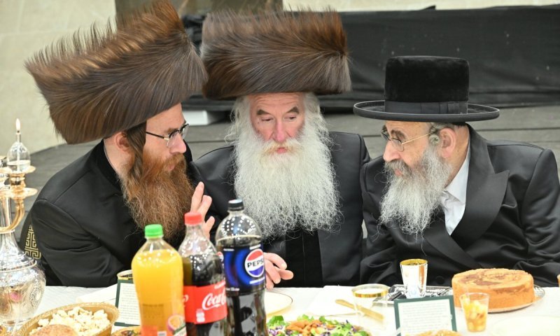 האדמו"רים השתתפו: שמחת בר המצווה לנכד האדמו"ר מגארליץ