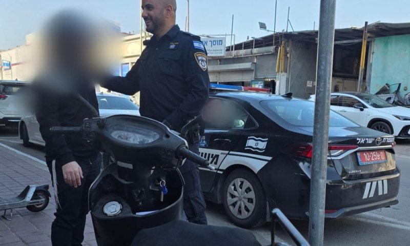 השוטרים הופתעו: הנער נתפס בבני ברק - עם הקטנוע שנגנב שבוע קודם