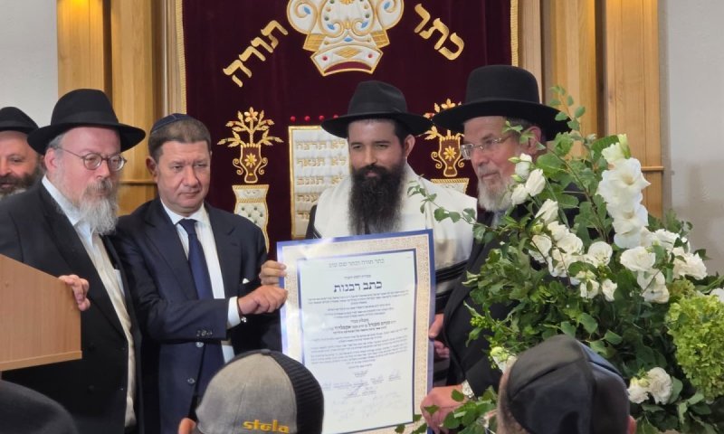 הרב הצעיר ביותר באירופה הוכתר לרבה של מולדובה